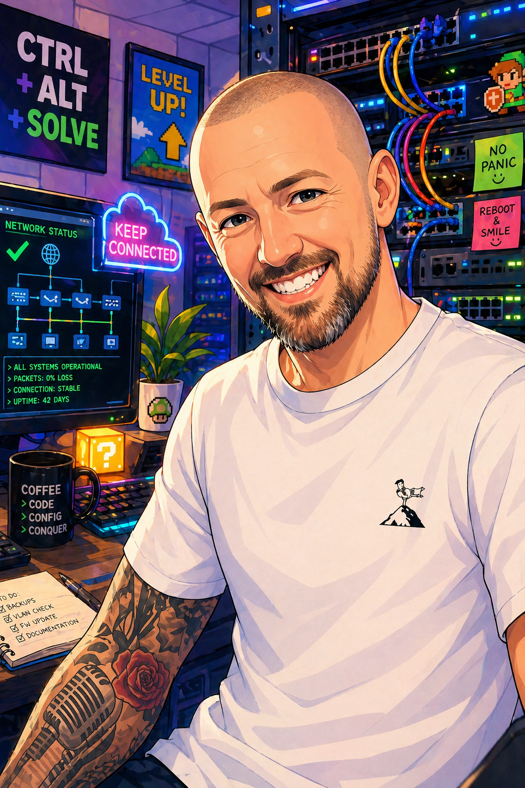 Danny, oprichter van DanAI Connect en netwerkspecialist